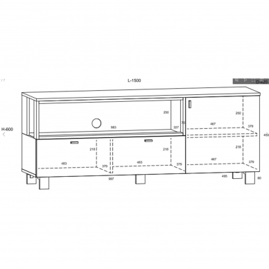TV staliukas VEGAS-13 6 TV staliukas VEGAS-13 6