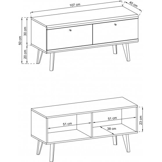 TV staliukas PARMO 1 2