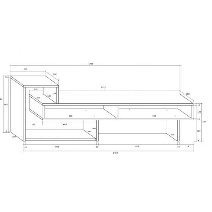 TV staliukas Oregon P 2 TV staliukas Oregon P 2