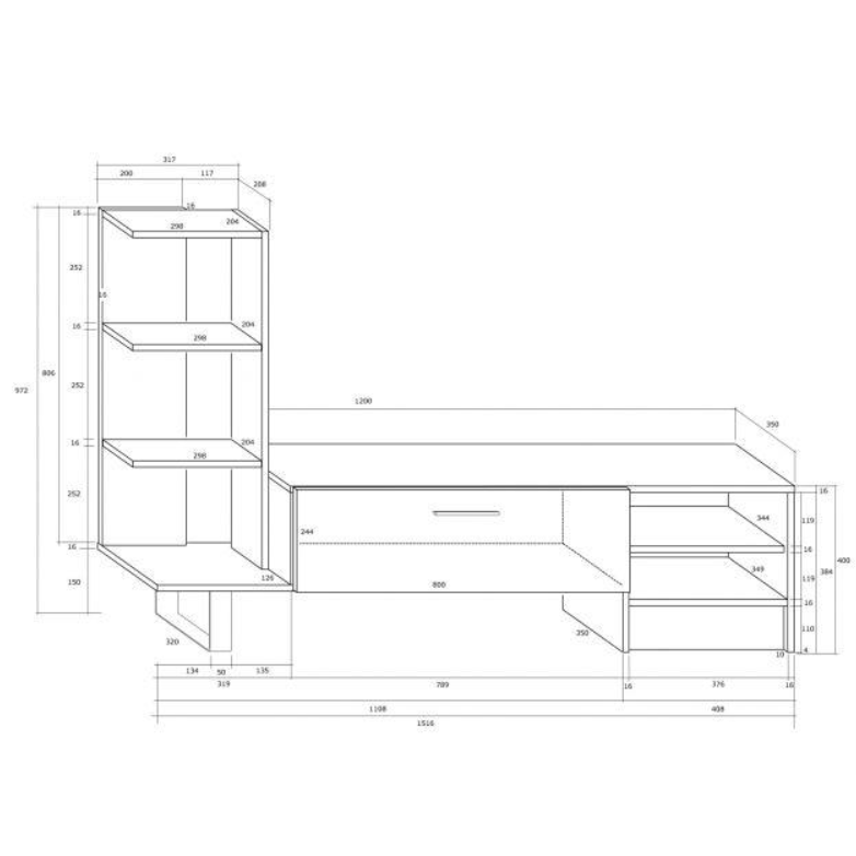 TV staliukas YORK 3 TV staliukas YORK 3