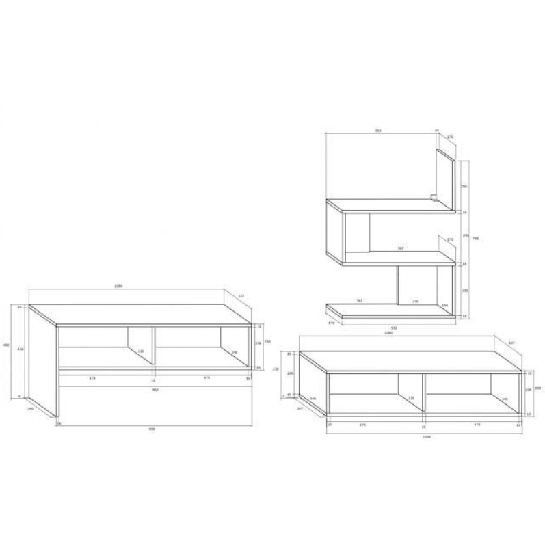 TV staliukas SYDNEY 2 TV staliukas SYDNEY 2