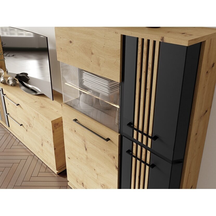 TV spintelė Molto 4 Black 1 TV spintelė Molto 4 Black 1