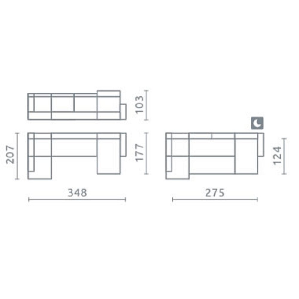 U Formos Minkštas kampas Rio I 1