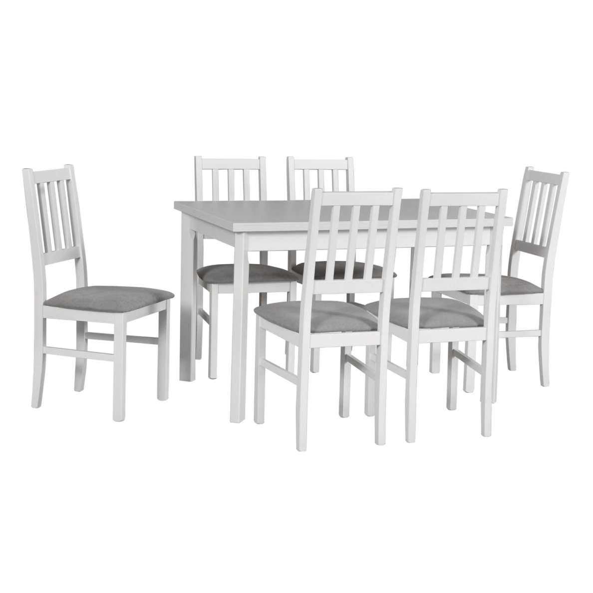 Valgomojo komplektas [6 vnt. Kėdės Bos4 + Stalas Max5p]