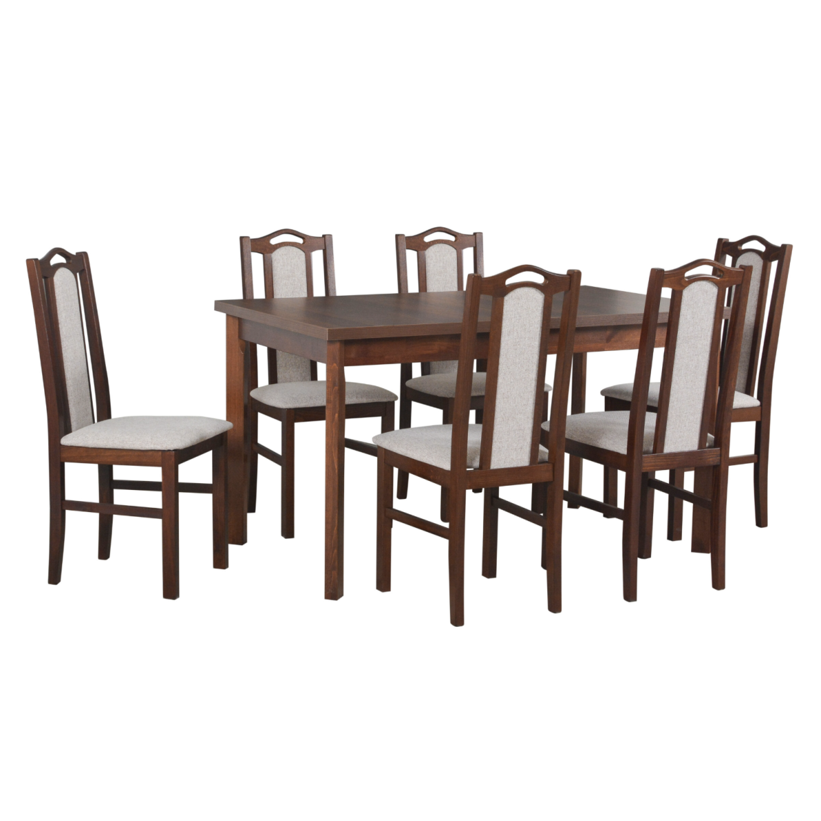 Valgomojo komplektas [[6 vnt. Kėdės Bos9+ Stalas Modena1P]