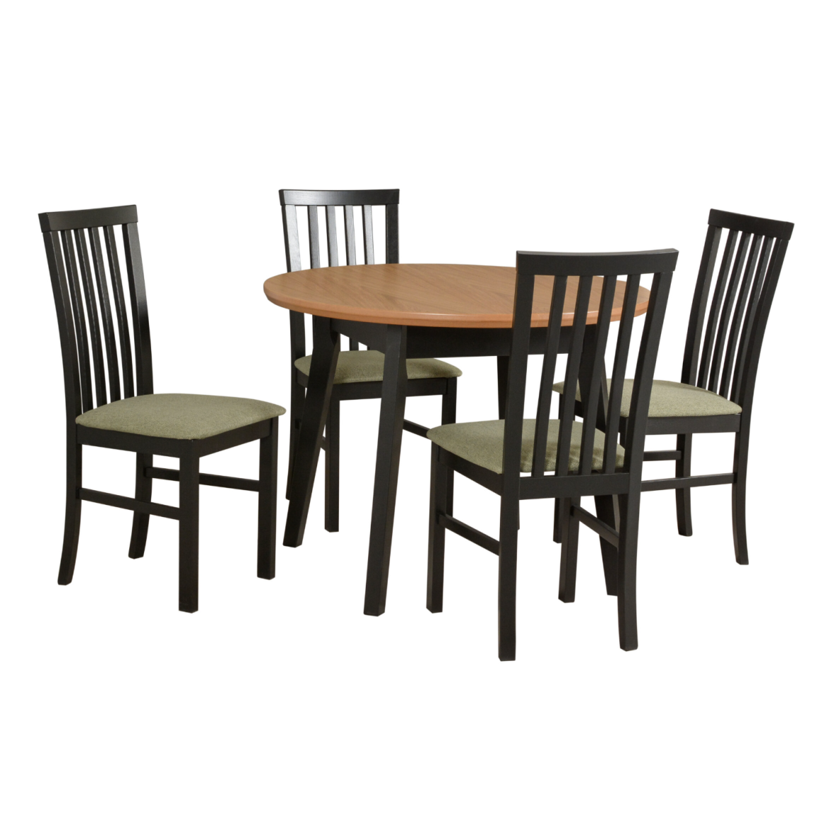 Valgomojo komplektas [4 vnt. Kėdės Milano1+ Stalas Oslo4]