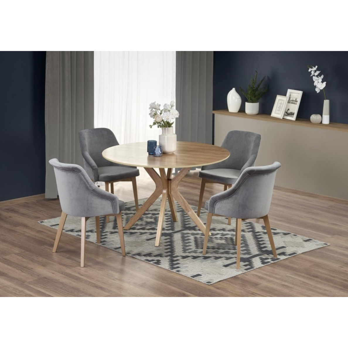 Valgomojo komplektas [Nicolas stalas ir Toledo2 kėdės]