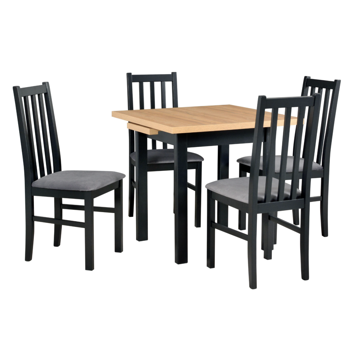 Valgomojo komplektas [4 vnt. Nilo11+ Stalas Poli4 II]