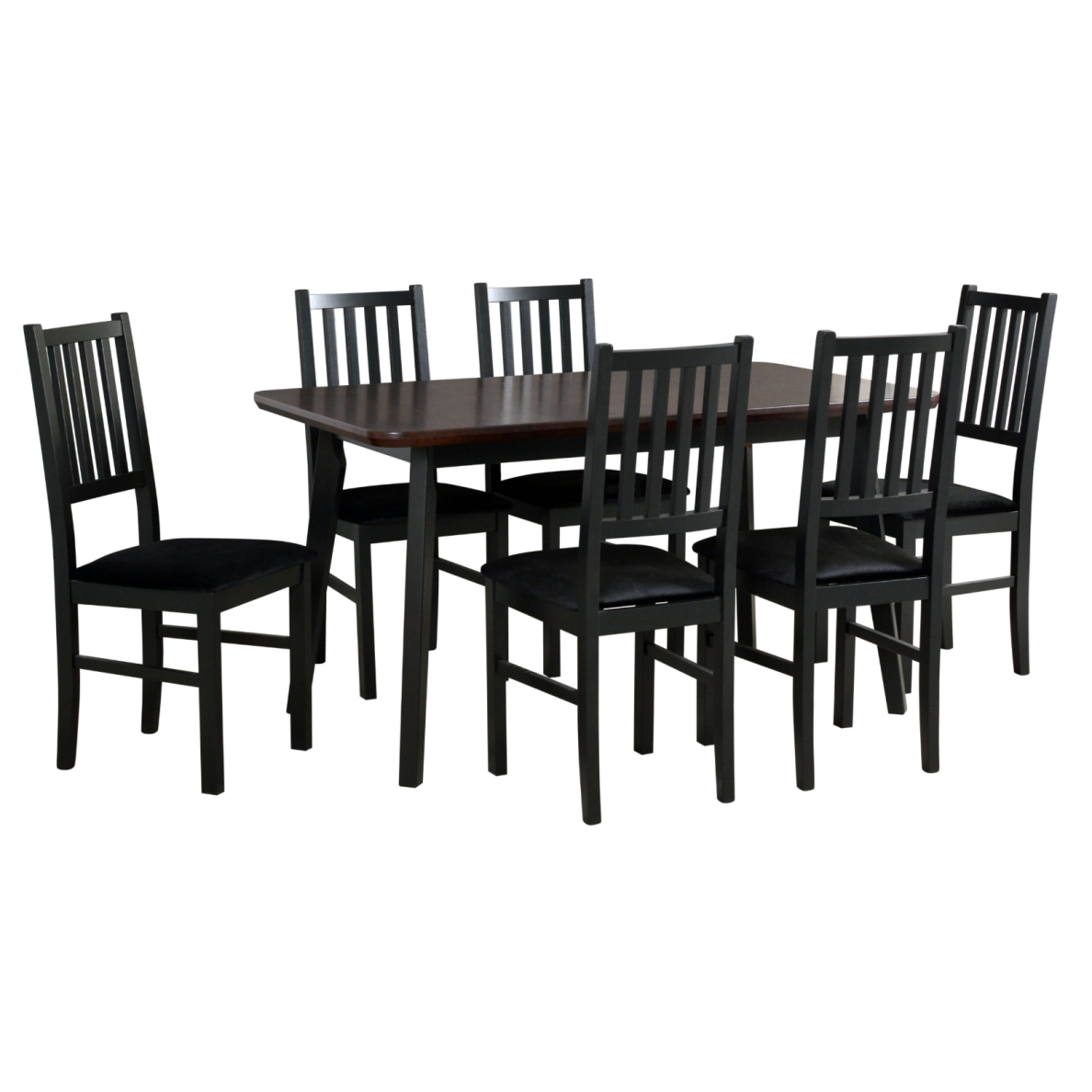 Valgomojo komplektas [6 vnt. Kėdės Nilo7+ Stalas Oslo7]