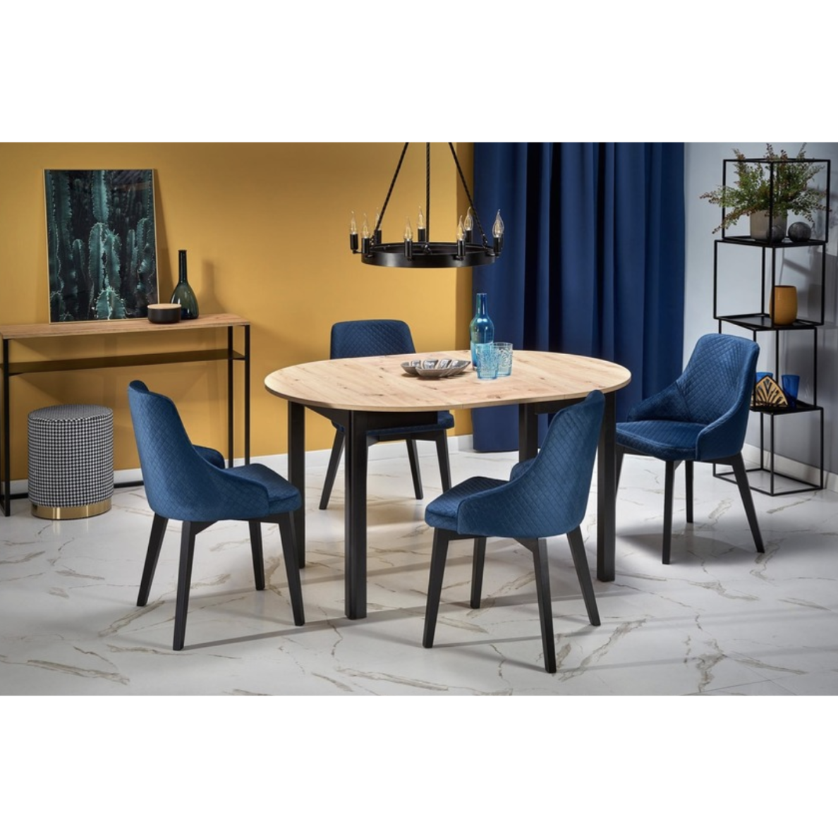 Valgomojo komplektas [Ringo stalas ir Toledo 3 kėdės]