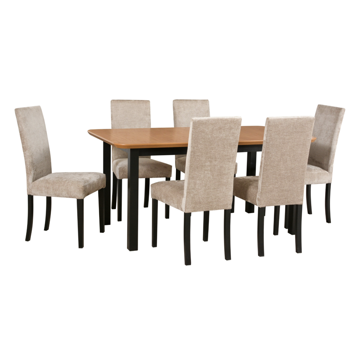 Valgomojo komplektas [6 vnt. Kėdės Roma2+ Stalas Wenus5s]