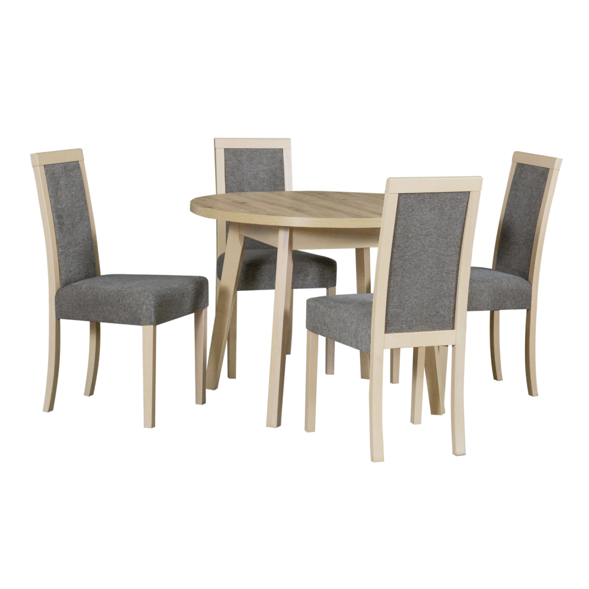 Valgomojo komplektas [4 vnt. Kėdės Roma3+ Stalas Oslo3L]