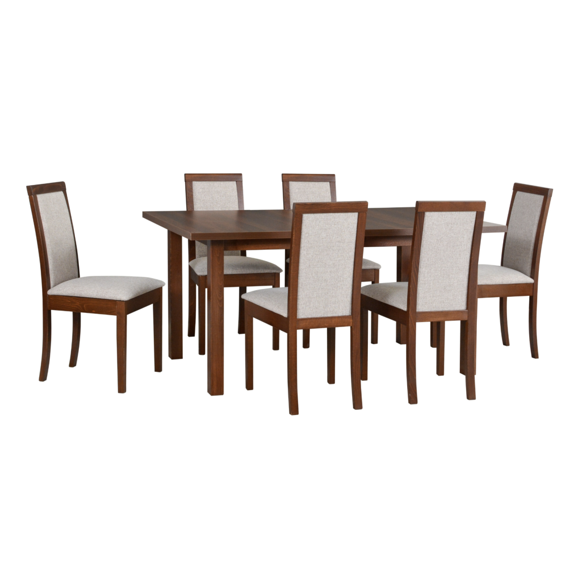 Valgomojo komplektas [6 vnt. Kėdės Roma4+ Stalas Modena2]