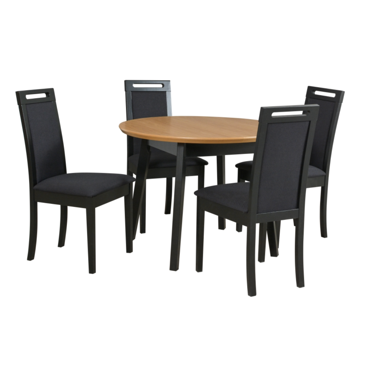 Valgomojo komplektas [4 vnt. Kėdės Roma6+ Stalas Oslo4 II]