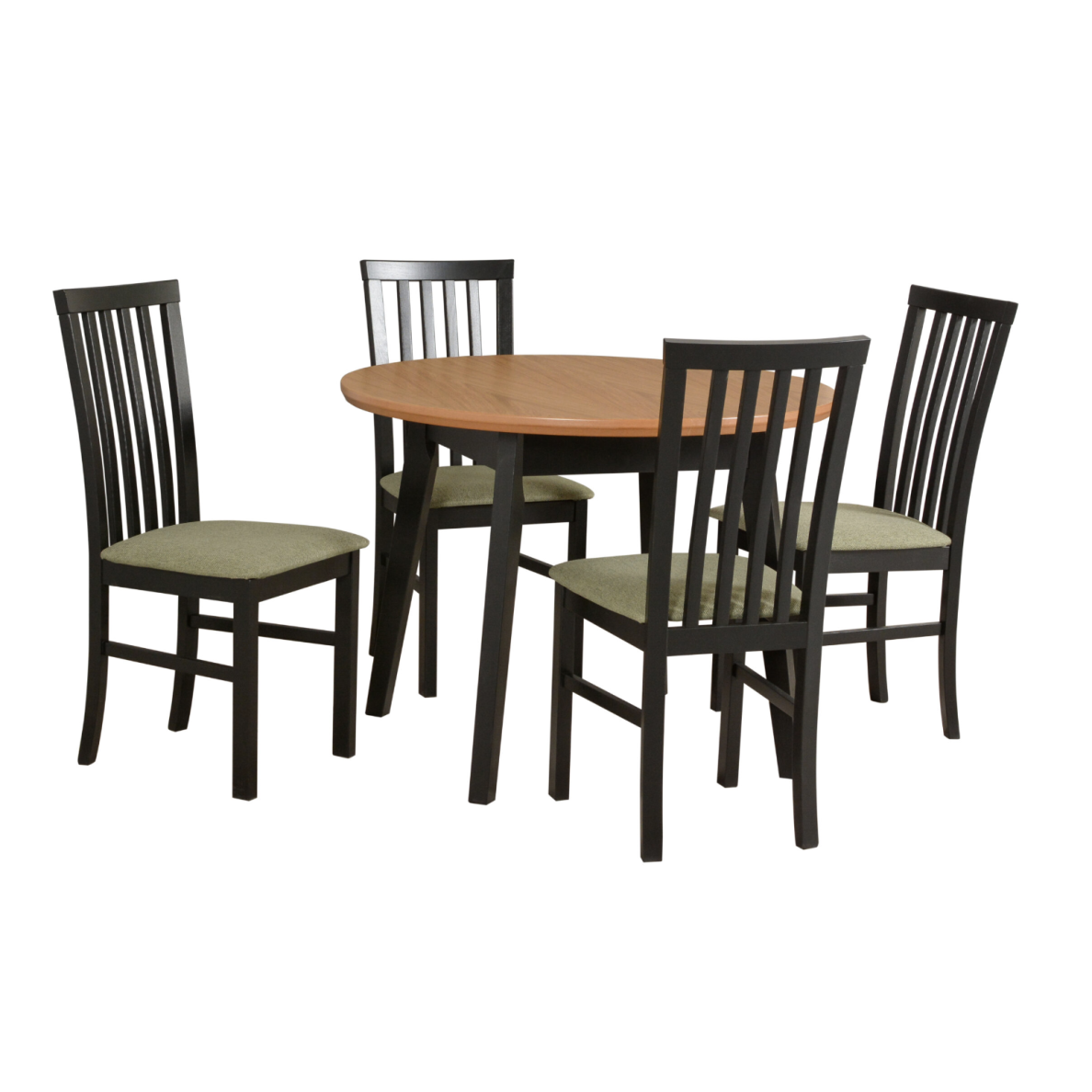 Valgomojo komplektas [4 vnt. Kėdės Roma6+ Stalas Oslo4 I]