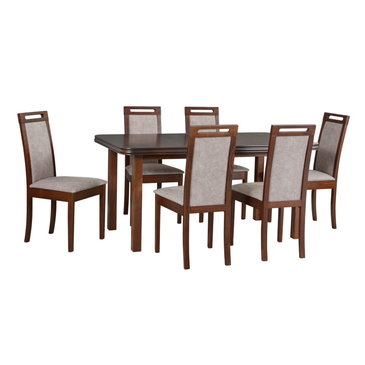 Valgomojo komplektas [6 vnt. Kėdės Roma6+ Stalas Wenus5]