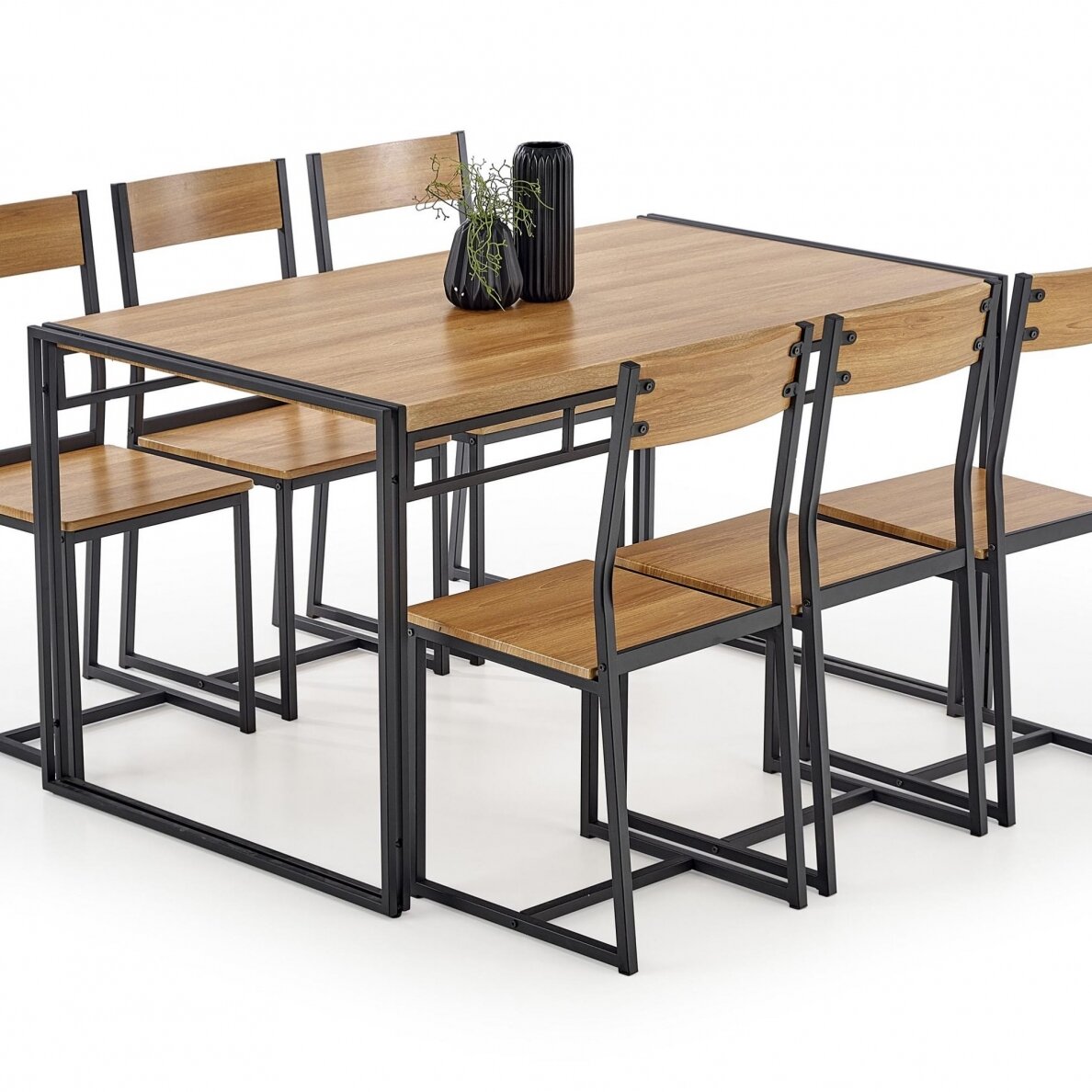 Valgomojo komplektas BOLIVAR + 6 kėdės Valgomojo komplektas BOLIVAR + 6 kėdės