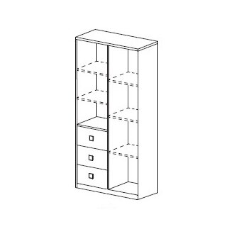 Vaikų kambario komplektas SM III 1 Vaikų kambario komplektas SM III 1
