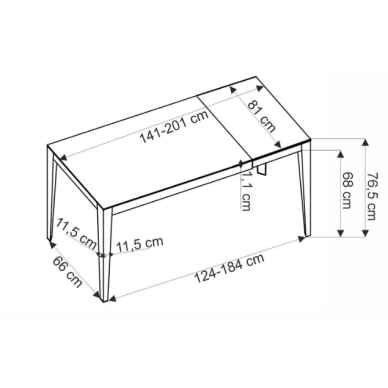 Valgomojo komplektas [Felix stalas ir K543 kėdės] 7