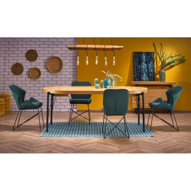 Valgomojo komplektas [Inferno stalas ir K458 kėdės]