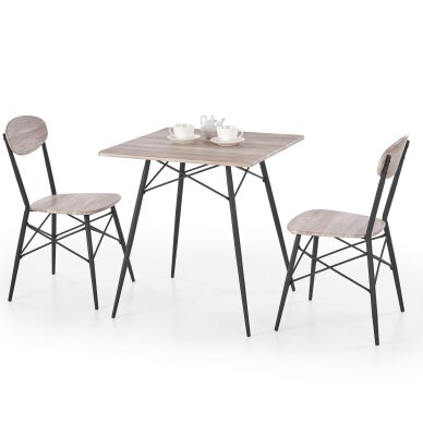 Valgomojo komplektas KABIR kvadratas + 2kėdės Valgomojo komplektas KABIR kvadratas + 2kėdės