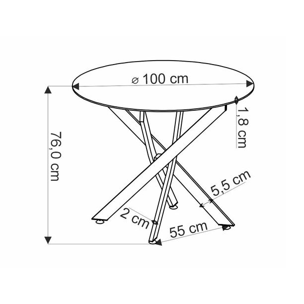 Valgomojo stalas Edgar 3 Valgomojo stalas Edgar 3