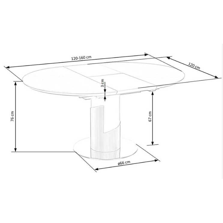 Valgomojo komplektas [Muscat stalas ir K460 kėdės] 4