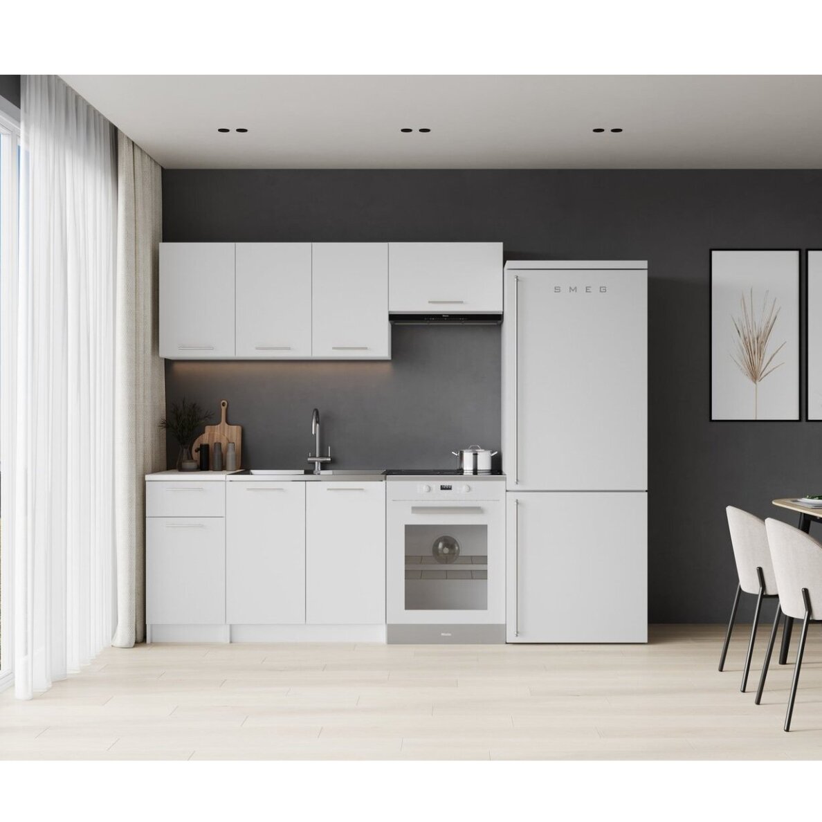 Virtuvės komplektas Corona 180 Balta Virtuvės komplektas Corona 180 Balta