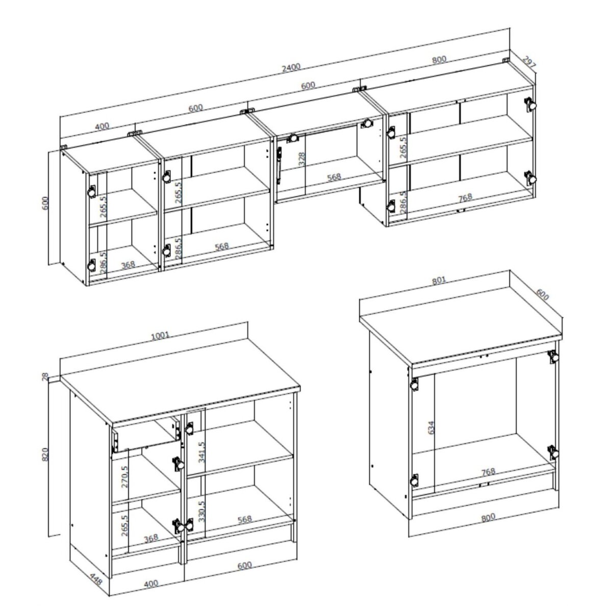 Virtuvės komplektas Emma 240 2