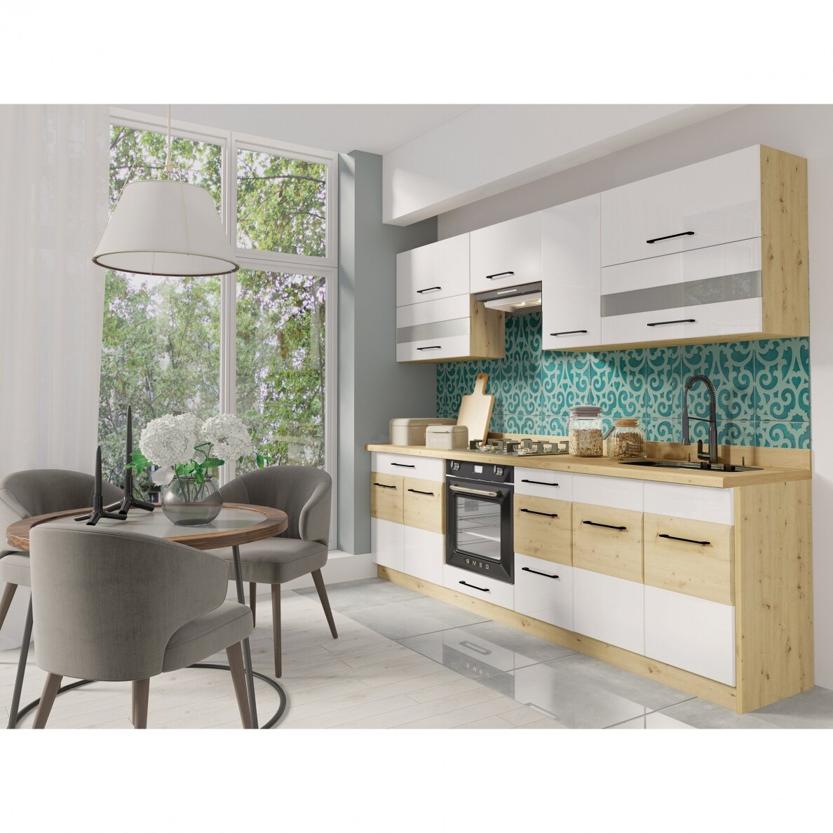 Virtuvės komplektas Infinity A Plus White Virtuvės komplektas Infinity A Plus White