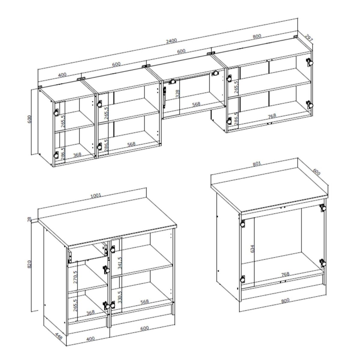Virtuvės komplektas Vivian 240 2