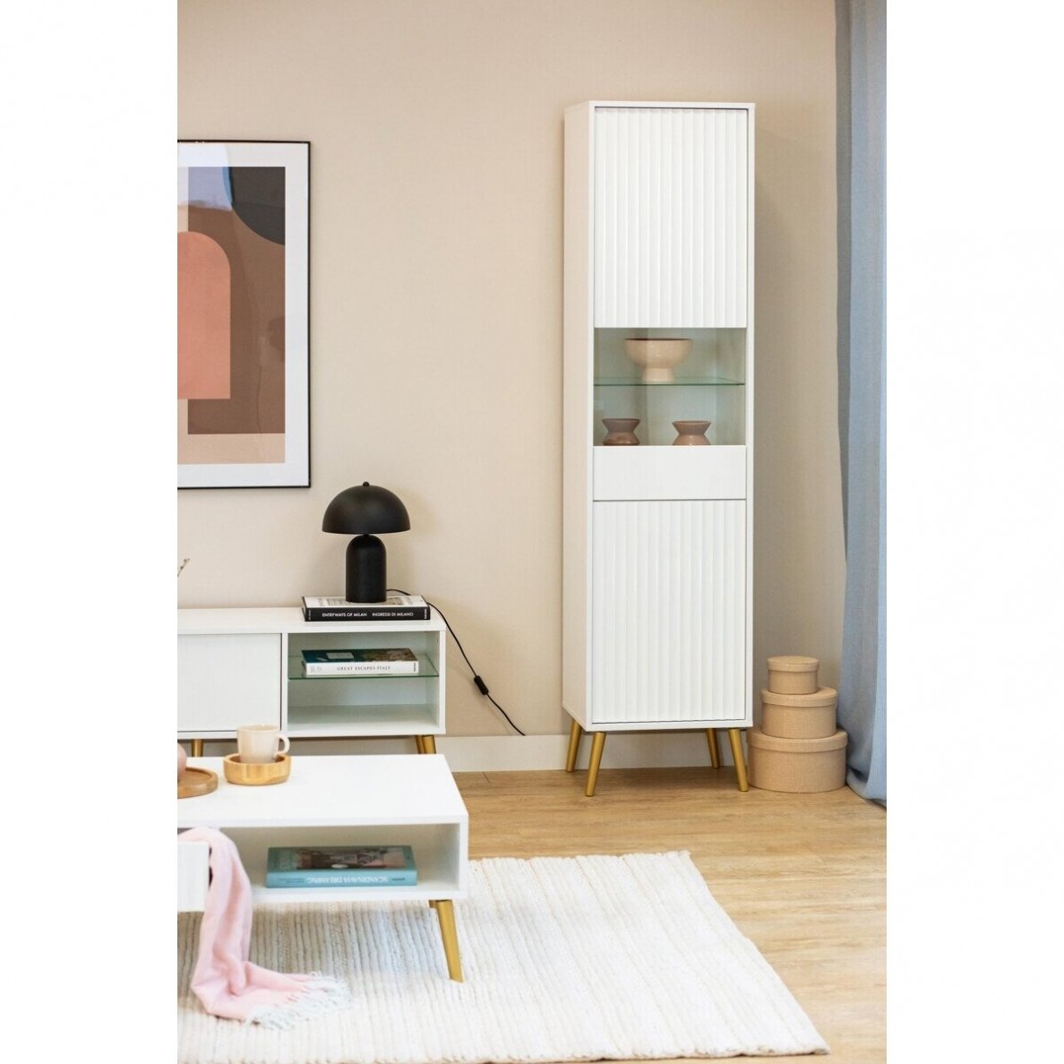 Vitrina Barcelona White 2D 2