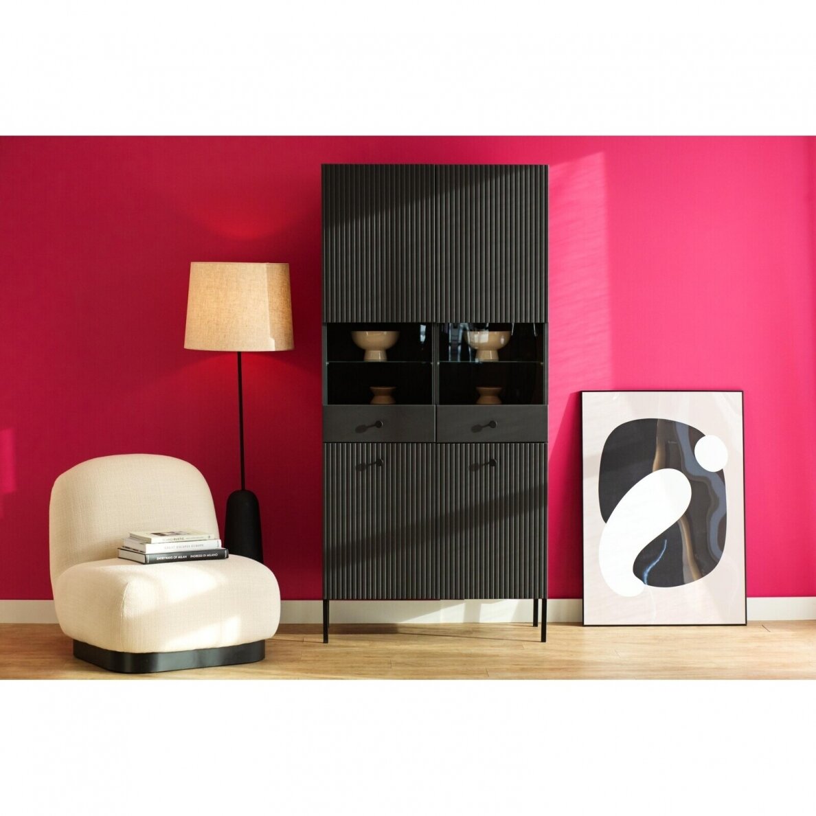 Vitrina Viena Black 4D 2 Vitrina Viena Black 4D 2