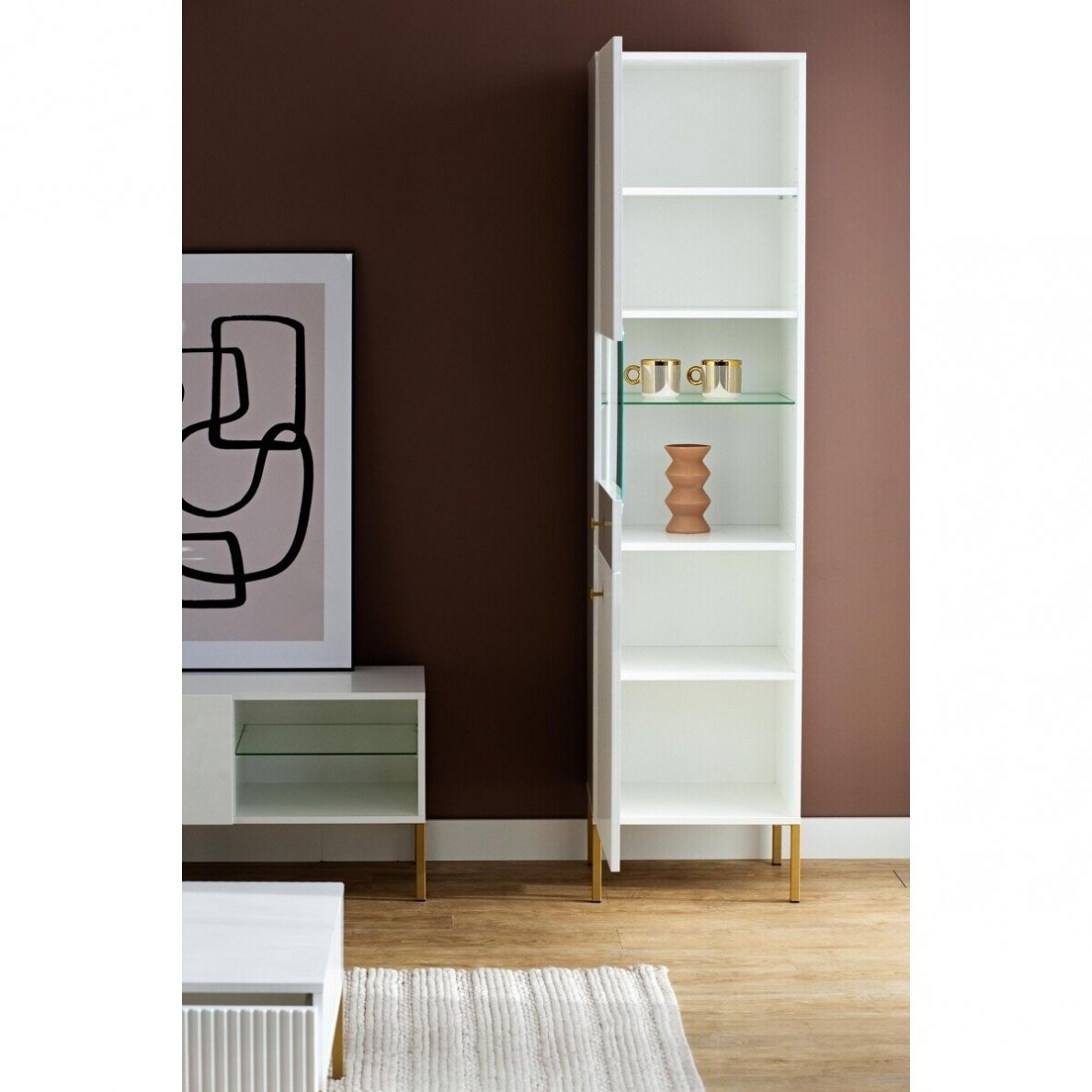 Vitrina Viena White 2D 1