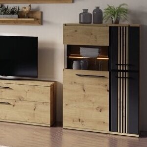 Vitrina Molto 2A Black Vitrina Molto 2A Black