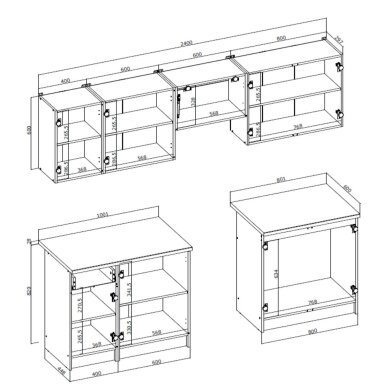 Virtuvės komplektas Emma 240 2