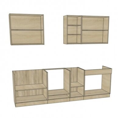 Virtuvės komplektas Glamour C White 1 Virtuvės komplektas Glamour C White 1