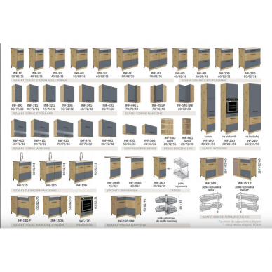 Virtuvės komplektas Infinity A Plus White 4