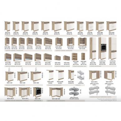 Virtuvinė apatinė spintelė ECO 3D (45 cm) 5