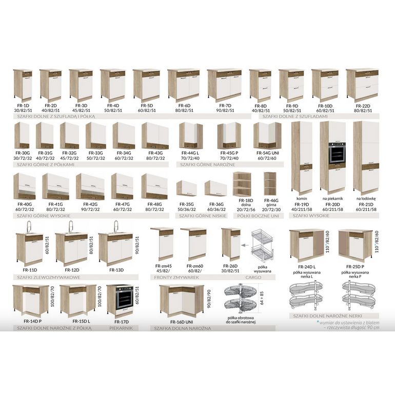 Viršutinė spintelė FR 33G (50 cm) 4 Viršutinė spintelė FR 33G (50 cm) 4