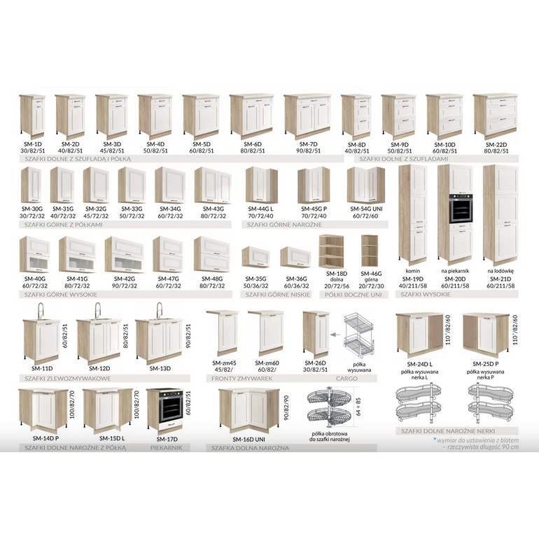 Viršutinė spintelė SM 40G (60 cm) 3 Viršutinė spintelė SM 40G (60 cm) 3