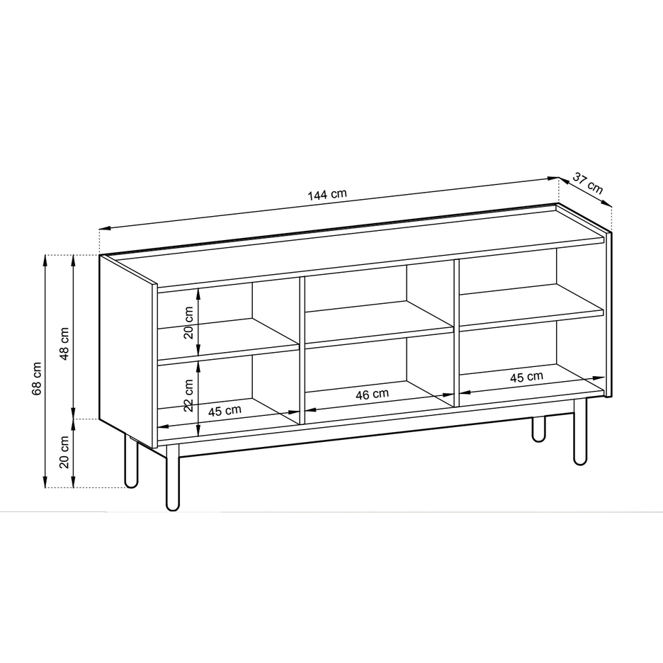 Žema komoda Artsy 68 5