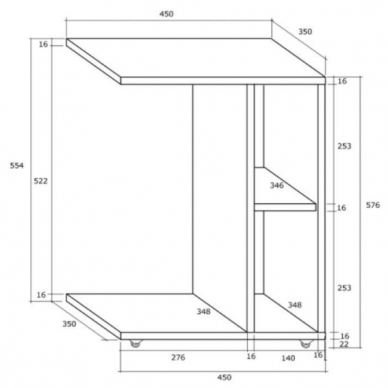 Žurnalinis staliukas ATOS 2 Žurnalinis staliukas ATOS 2