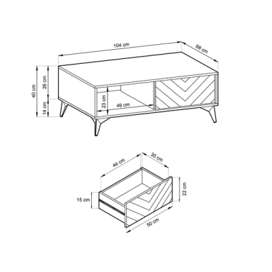 Žurnalinis staliukas Nomdi 5