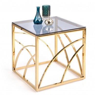 Žurnalinis staliukas UNIVERSE Kvadratas (auksas) Žurnalinis staliukas UNIVERSE Kvadratas (auksas)
