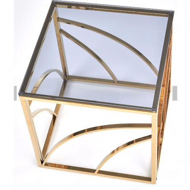 Žurnalinis staliukas UNIVERSE Kvadratas (auksas) 2 Žurnalinis staliukas UNIVERSE Kvadratas (auksas) 2