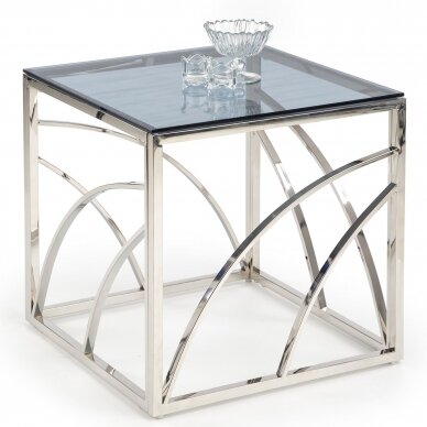 Žurnalinis staliukas UNIVERSE Kvadratas (sidabras)