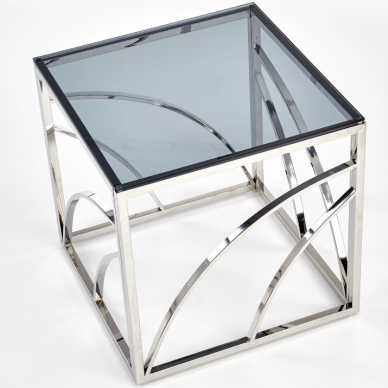 Žurnalinis staliukas UNIVERSE Kvadratas (sidabras) 1