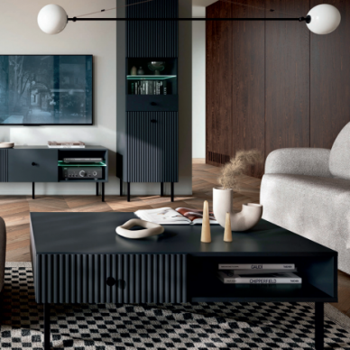 Žurnalinis staliukas Viena Black Žurnalinis staliukas Viena Black