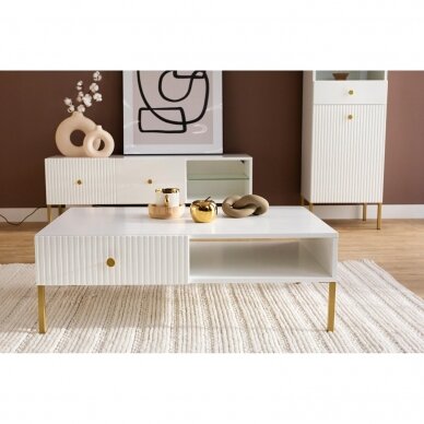 Žurnalinis staliukas Viena White Žurnalinis staliukas Viena White